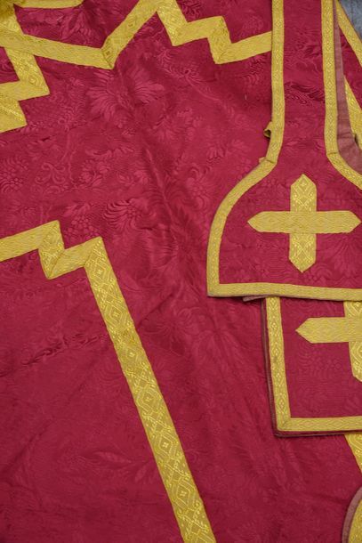 Chasuble, stole, maniple and burse, first...