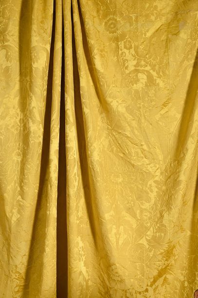 Two pairs of curtains in brocatelle, Louis...