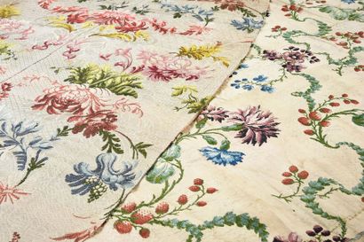 Two lampas at the river, Lyon, circa 1750-1760,...