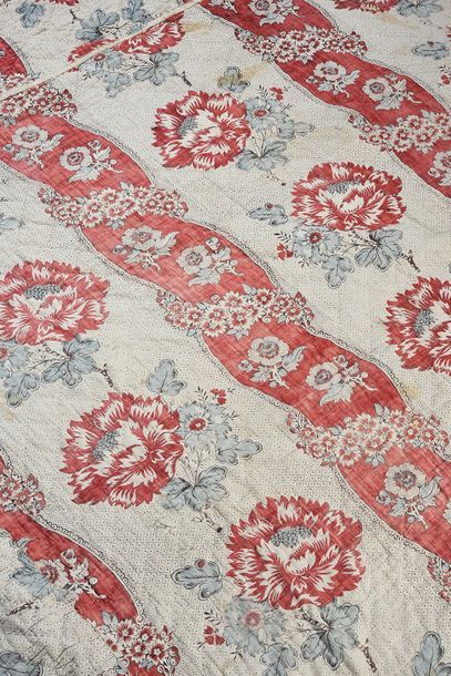 Quilt in Indian, Nantes, head of a lacunar...