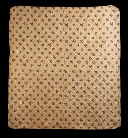 Quilted Indian quilted and diamond-stitched...