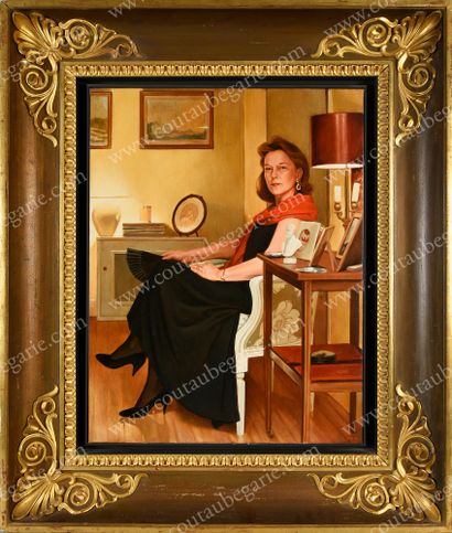 ÉCOLE DU XXe SIÈCLE - BERTUGNO Simone.
Portrait...