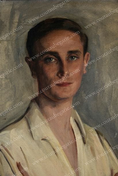 Ecole russe du début du XXe siècle. 
Portrait...
