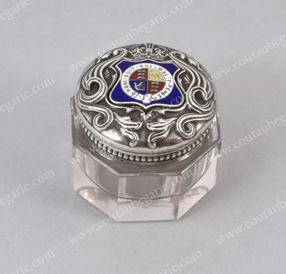 SMALL BOX.
Hexagonal crystal box with cut...