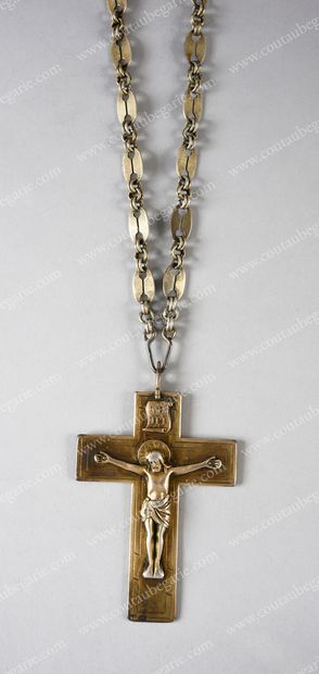 PECTORAL CROSS IN VERMEIL. 
 Model offered...