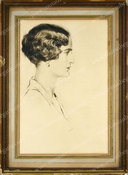 Ecole russe du début du XXe siècle. 
Profile...