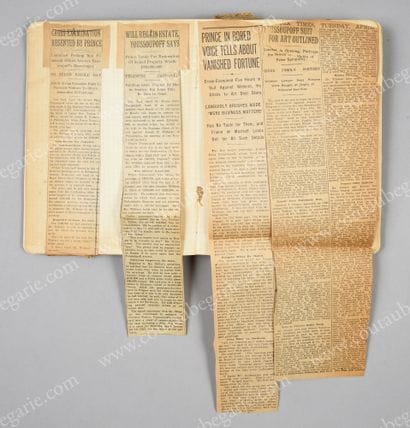 SCRAPBOOK
OF PRINCE FÉLIX YOUSSOUPOFF. 
...
