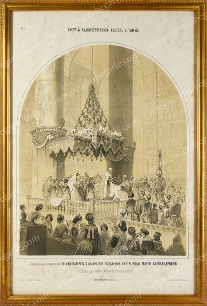 TIMM Georg Wilhem.
Emperor Alexander II crowning...