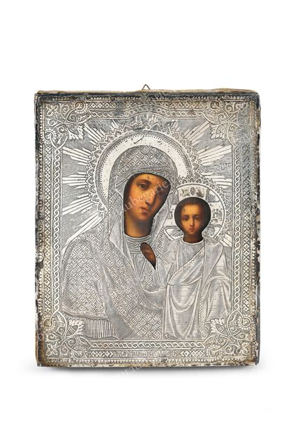 HOLY MOTHER OF GOD OF KAZAN.
Russian icon,...
