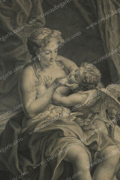 Ecole russe du XIXe siecle.
Venus caressing...