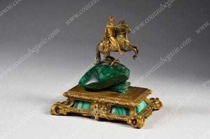 Ecole russe du XIXe siecle.

Statuette équestre...