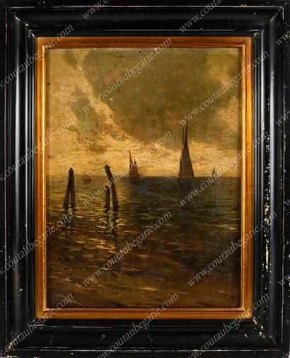 Ecole russe du XIXe siecle.

Bateaux naviguant...