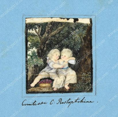 ALBUM AMICORUM.
De forme rectangulaire, contenant...