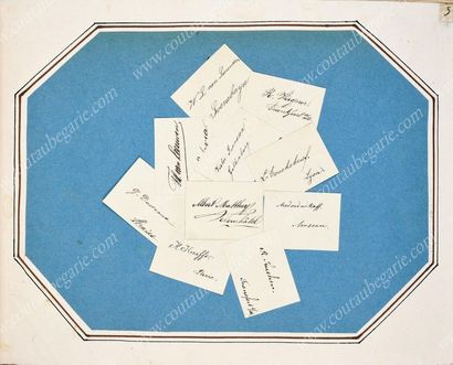 ALBUM AMICORUM.
De forme rectangulaire, contenant...