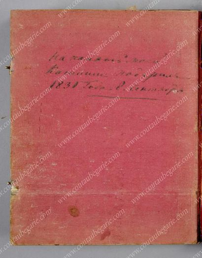 ALBUM AMICORUM
DU PRINCE ALEXANDRE SCHAKOVSKOY.
Contenant...