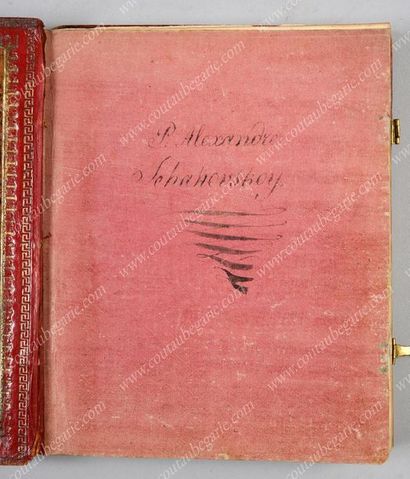 ALBUM AMICORUM
DU PRINCE ALEXANDRE SCHAKOVSKOY.
Contenant...