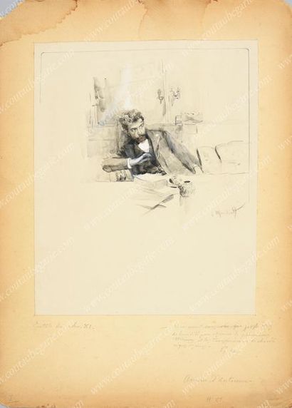 MACCHIATI Serafino (1861-1916).

Homme assis...