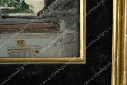 ÉCOLE FRANÇAISE

Vue des toits de Perm.
Huile...