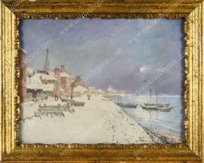 ÉCOLE RUSSE DU XXe SIÈCLE.

Vue d'un village...