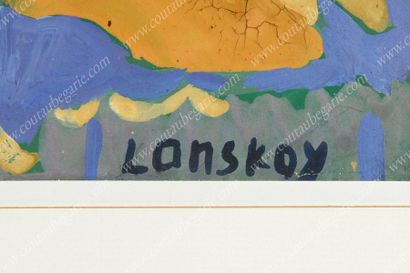 LANSKOY André (1902-1976).

Scène abstraite.
Gouache...