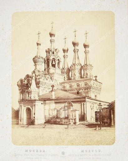 MOSCOU.
Ensemble de 10 grands tirages photographiques,...