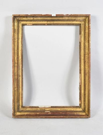 Wooden frame and gilded paste called double-throat.

Louis...