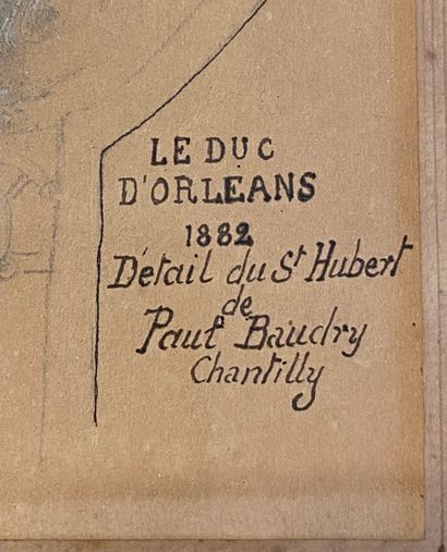École française du XIXe siècle.
Saint Hubert...