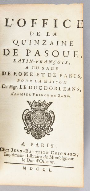 HOLY WEEK IN THE ARMS OF LOUIS-PHILIPPE I,...