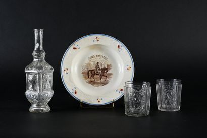 NAPOLEON III. 
 Set includes: a molded glass...