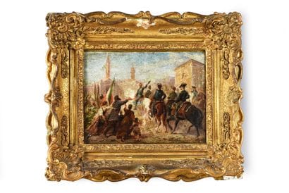 Ecole Italienne du XIXe siècle.
Triumphant...