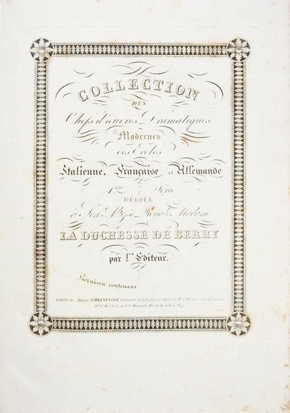 ROSSINI Gioachino.
Mathilde di Sabran ossia...