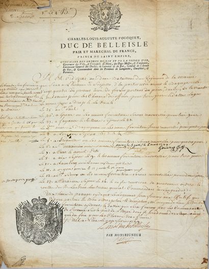 ROYAL AND MILITARY ORDERS]. 
 Set of 11 signed...