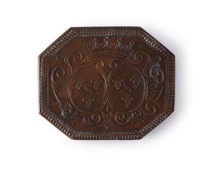 ATTENDANCE TOKEN. Octagonal shape, in gilt...