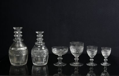CRYSTAL SERVICE,
BACCARAT, PARIS, 20th CENTURY....
