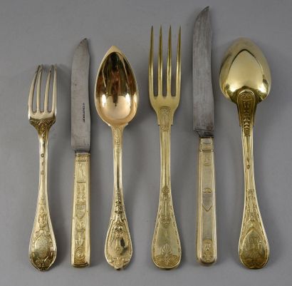 VERMEIL MENAGERE WITH THE ARMS OF THE BORGHESE...