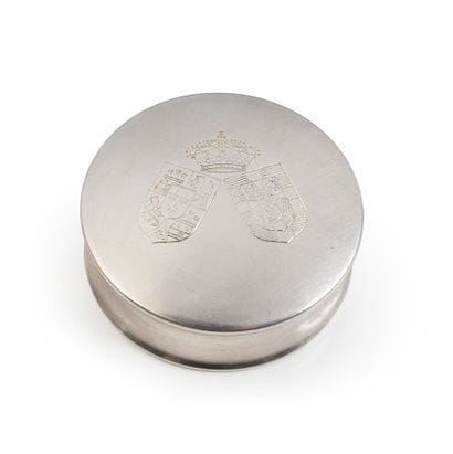 SOUVENIR DU MARIAGE DE JUAN CARLOS DE BOURBON.
Silver-plated...