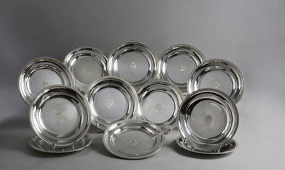 BARON GOURGAUD'S TABLE SERVICE, PARIS, 1819-1838.
Set...