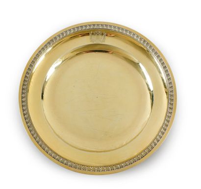 A silver plate, from the table service of...