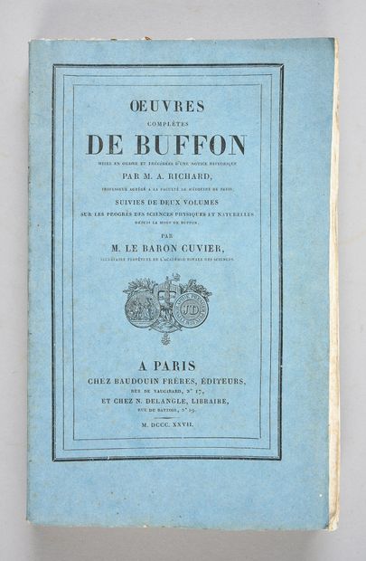 BUFFON (Georges-Louis, comte de), CUVIER...