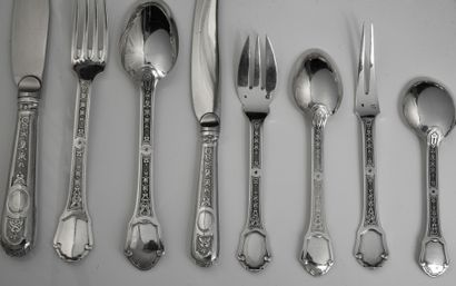 IMPORTANT SILVER MÉNAGERE, TETARD, PARIS,...
