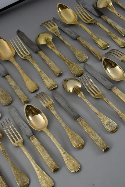 VERMEIL MENAGERE WITH THE ARMS OF THE BORGHESE...