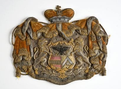 HOUSE OF THE PRINCES OF BIBESCO.
Large woven...