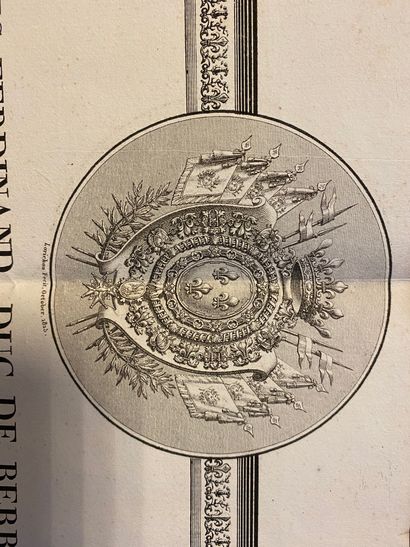BREVET DE SERVICE SIGNED
BY THE DUKE OF BERRY.
Printed...