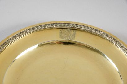 A silver plate, from the table service of...