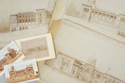 PALACE OF EGYPT
FOR THE 1900 UNIVERSAL EXHIBITION.
Set...