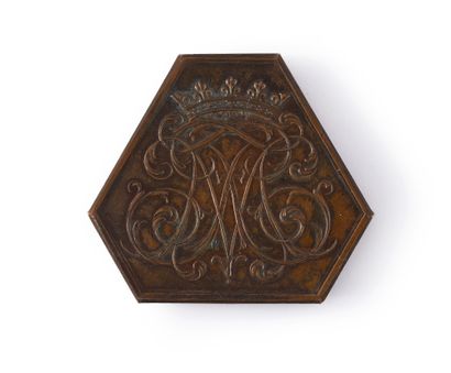 ATTENDANCE TOKEN. Triangular shape, cut on...