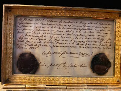 PRECIOUS RELIQUARY CONTAINING MEMORIES OF...