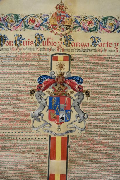 SPANISH Nobility.
Act of nobility established...