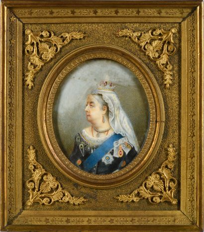 ÉCOLE ANGLAISE DE LA FIN DU XIXe SIÈCLE.
Queen...