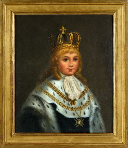 École française du XIXe siècle.
Portrait...